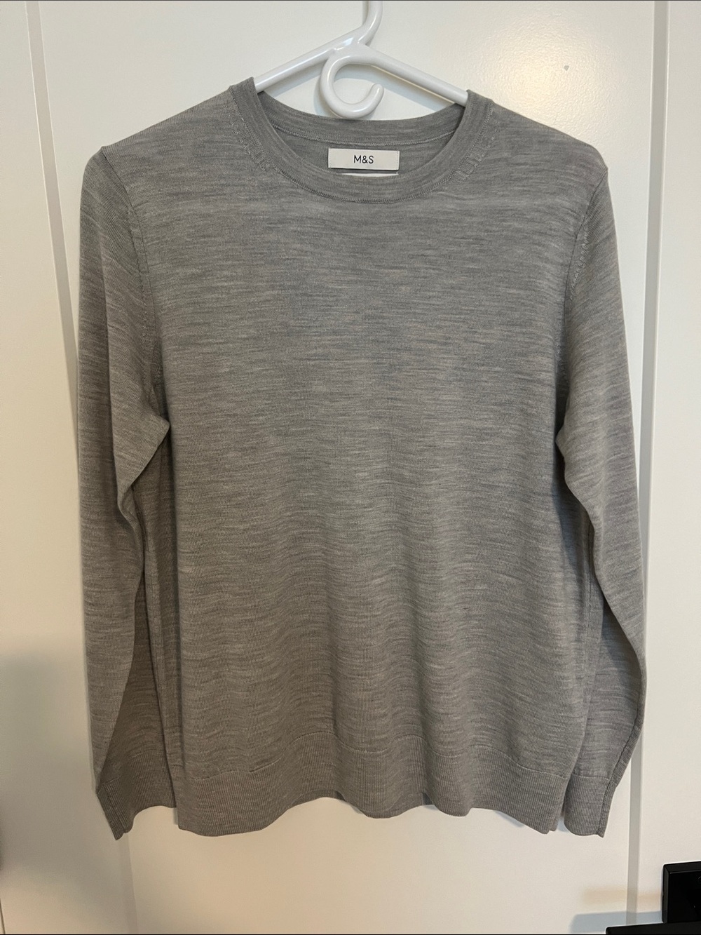 NWOT M&S Women's Silver Grey Crewneck Sweater